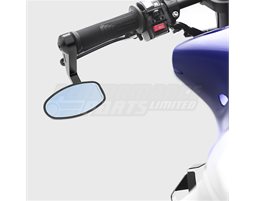 BS072B | Rizoma Reverse Retro Bar End Mirror, Black - Requires