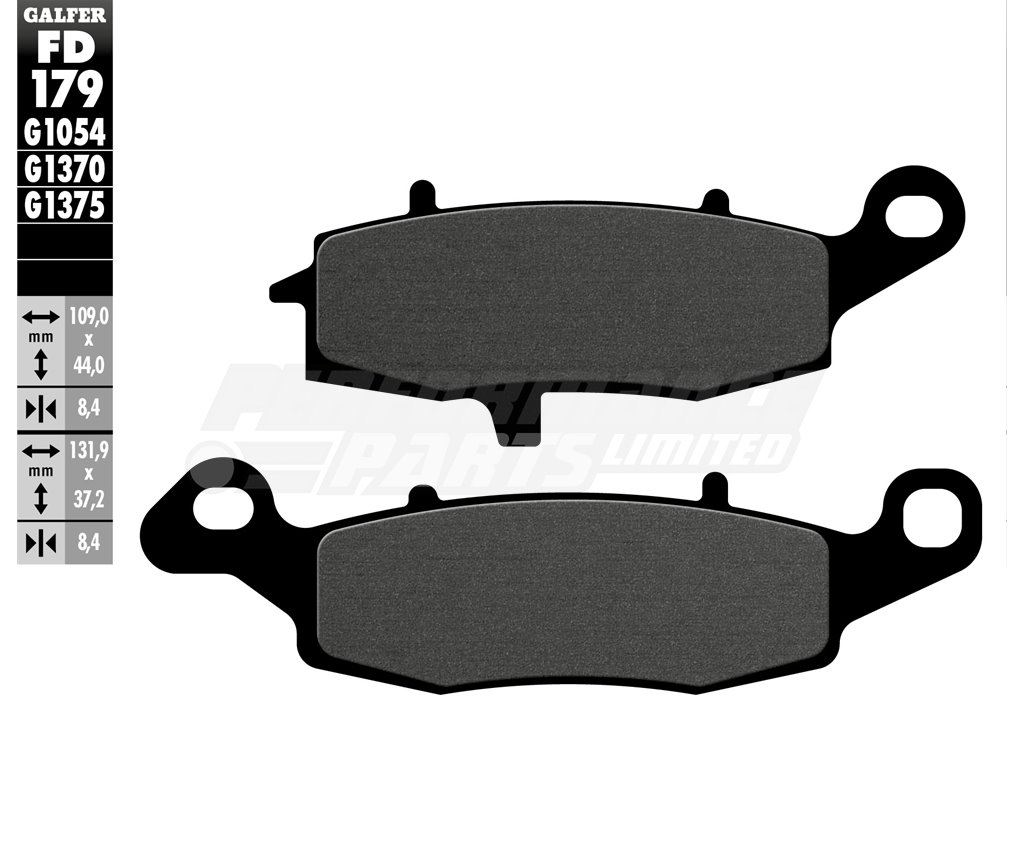 FD179-G1054 | Galfer Brake Pads, Front, Semi Metal - RIGHT | Galfer