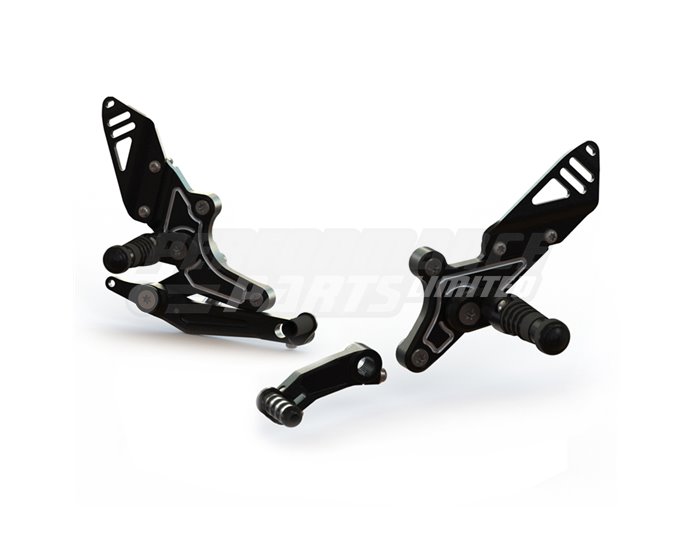 RCT10GTBM08BS Gilles RCT10GT Adjustable Rearset Kit Black